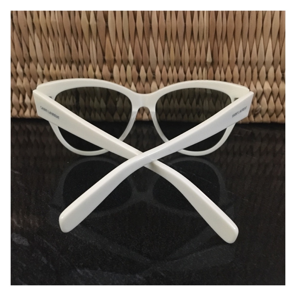 Yves Saint Laurent Sunglasses—White Frames w/Case - Picture 6 of 15